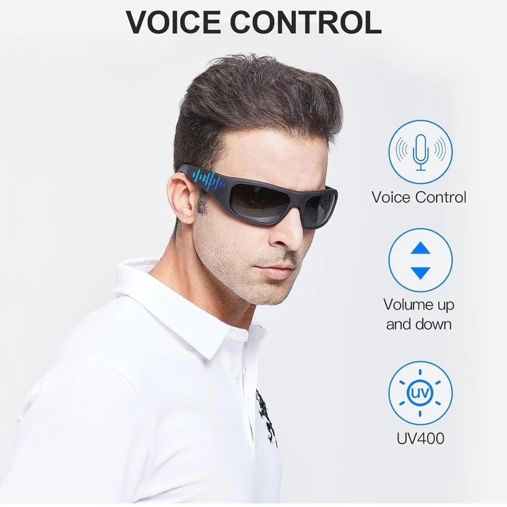 Smart Glasses, UV Protection and Voice Control